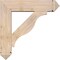 Ekena Millwork Funston Arts and Crafts Smooth Bracket w/ Offset Brace, Douglas Fir, 7 1/2"W x 30"D x 30"H BKT0806X30X30FST03SDF - alternate 2